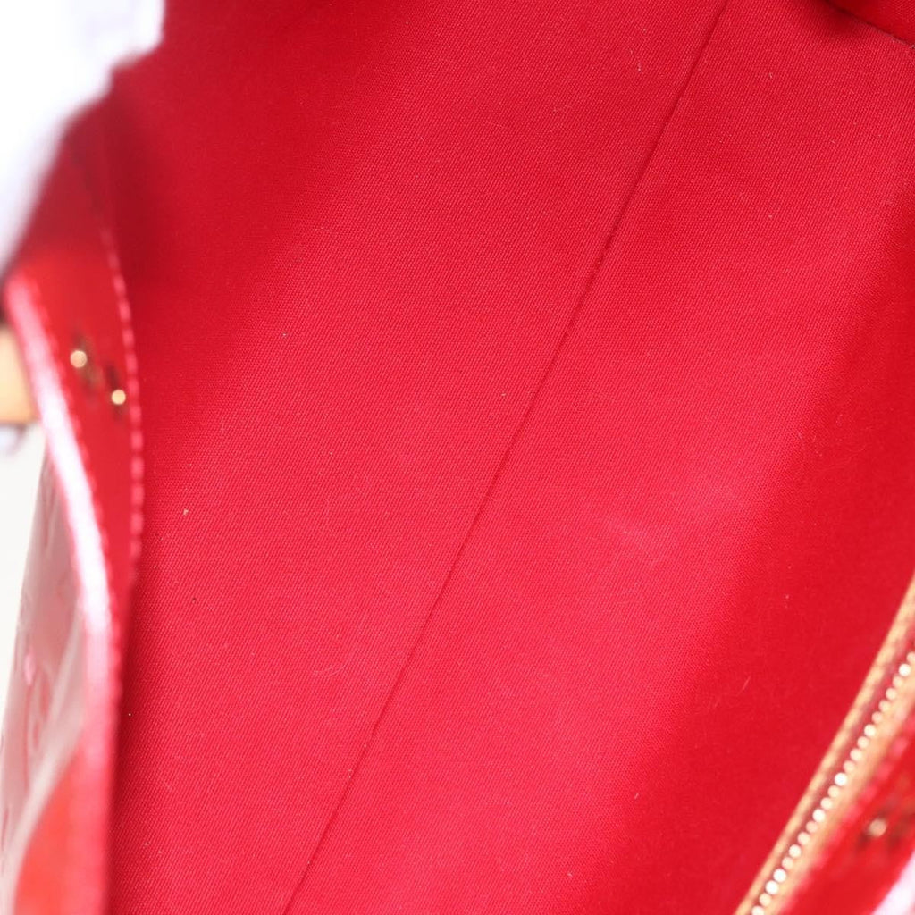 Louis Vuitton Reade Handbag Monogram Vernis Red Patent_Leather Handbag