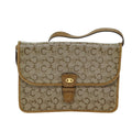 Celine C Macadam Shoulder Bag Canvas Beige Canvas Shoulder Bag Bag