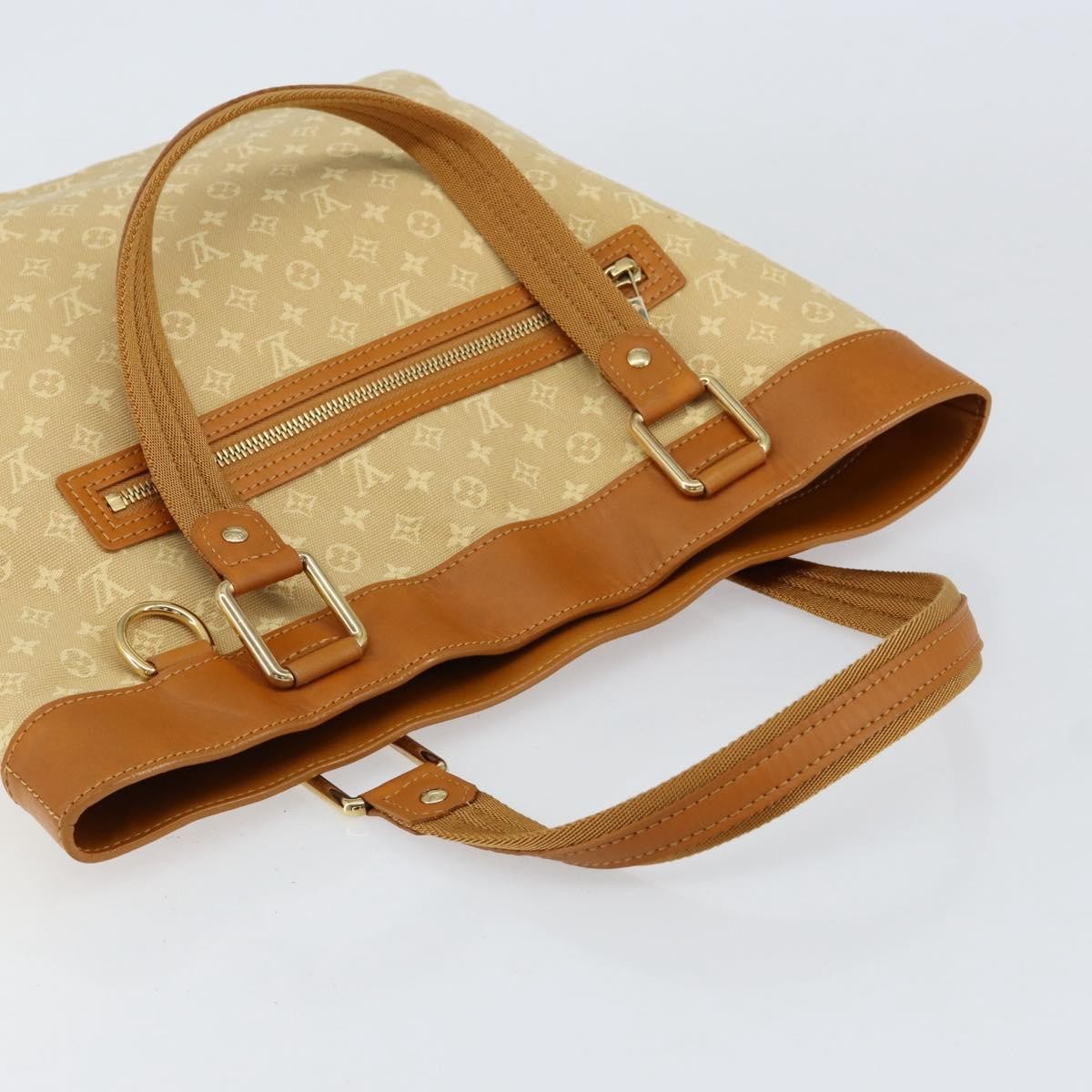 Louis Vuitton Lucille Handbag Mini Lin Beige Canvas Tote Bag