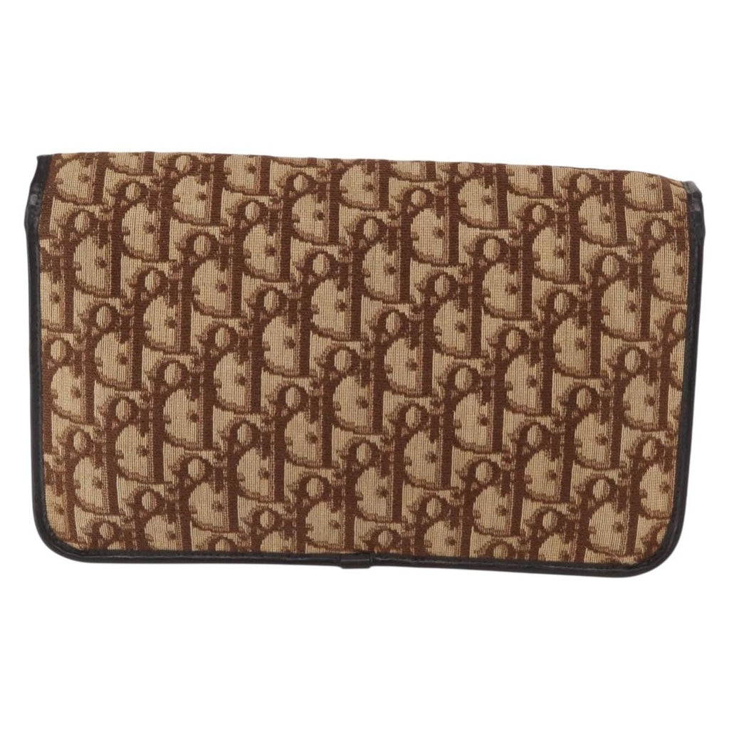 Christian Dior Vintage Trotter Shoulder Bag Canvas Beige Canvas Shoulder Bag Bag (Pre-Owned)