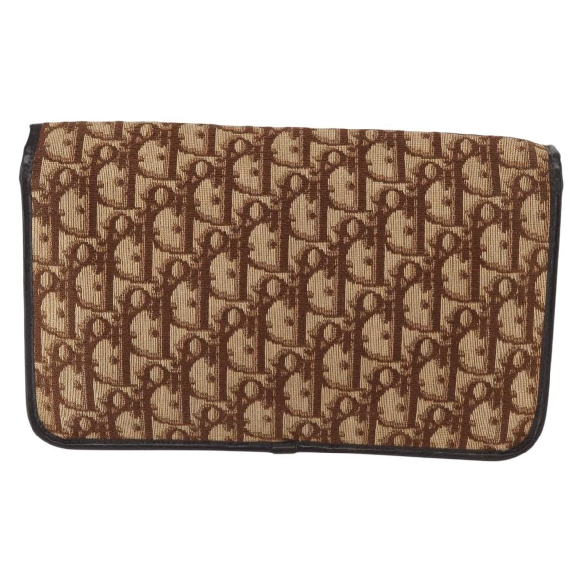 Christian Dior Vintage Trotter Shoulder Bag Canvas Beige Canvas Shoulder Bag Bag (Pre-Owned)