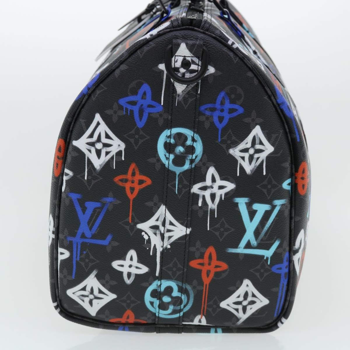 Louis Vuitton Keepall Bandouliere Bag Graffiti Monogram Eclipse Canvas Multicolour Canvas Bag
