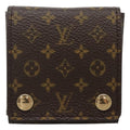 Louis Vuitton Case Jewelry Box Canvas Brown Canvas Wallets Accessory