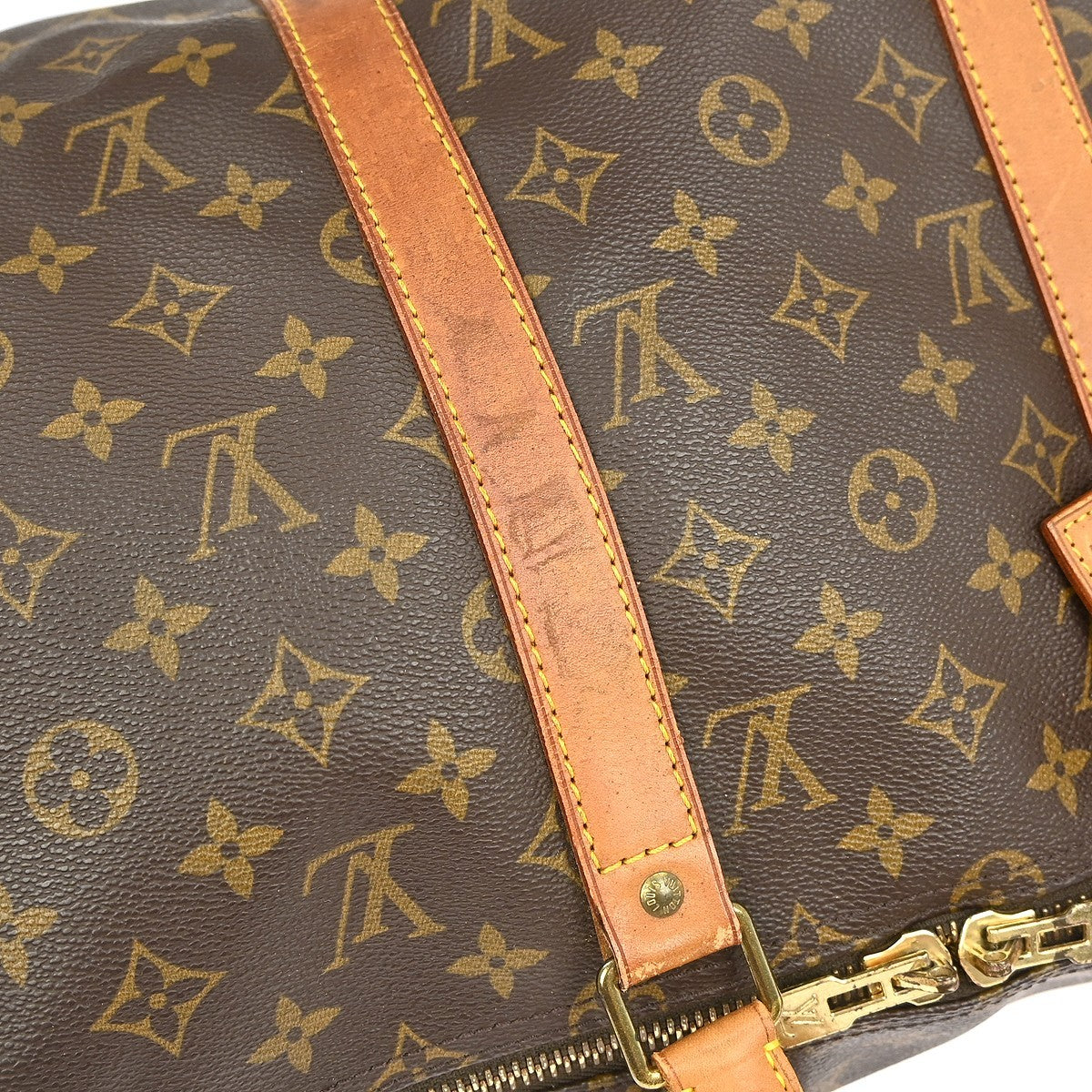 Louis Vuitton Keepall Bag Monogram Canvas Brown Canvas Travel Bag