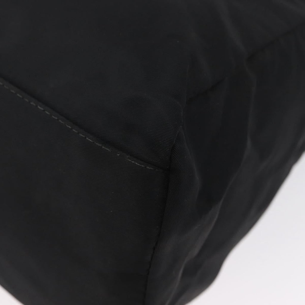 Prada Vintage Zip Tote Tessuto Black Nylon Tote Bag Bag