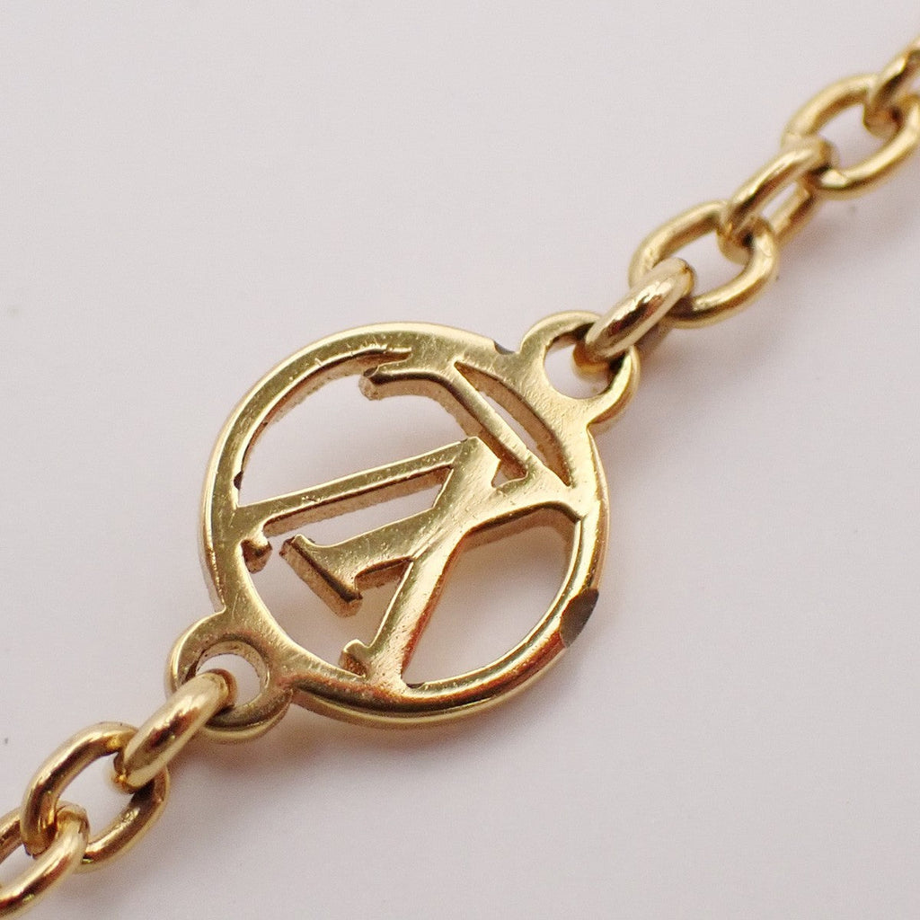 Louis Vuitton Essential V Necklace Metal Gold Gold_Plated Necklace Jewelry