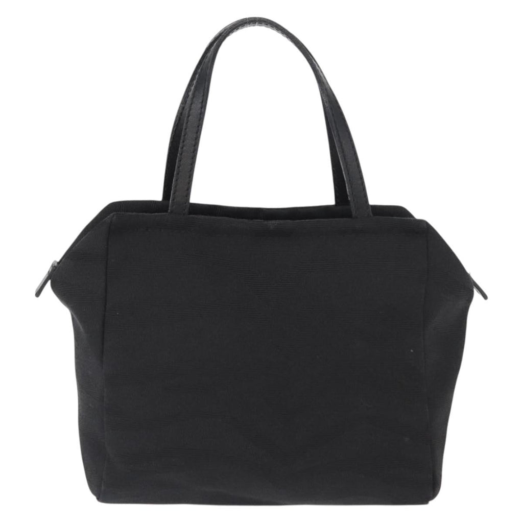 Fendi Vintage Handbag Canvas Black Canvas Handbag