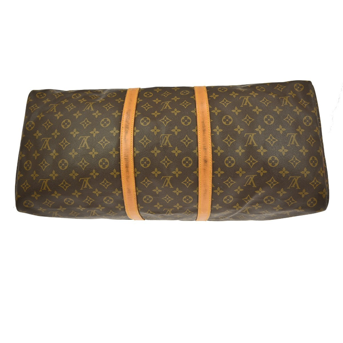 Louis Vuitton Keepall Bag Monogram Canvas Brown Canvas Travel Bag