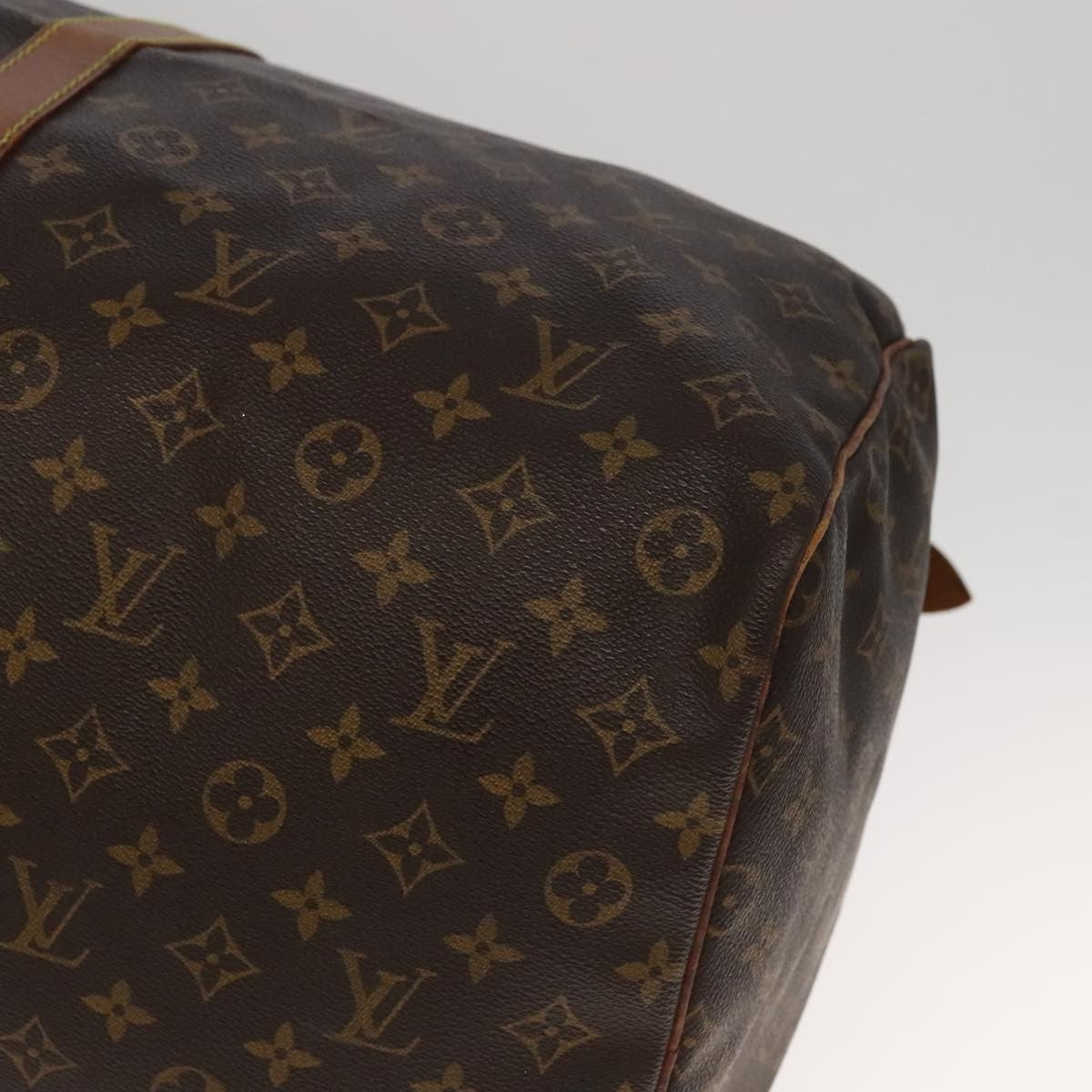 Louis Vuitton Keepall Bag Monogram Canvas Brown Canvas Travel Bag