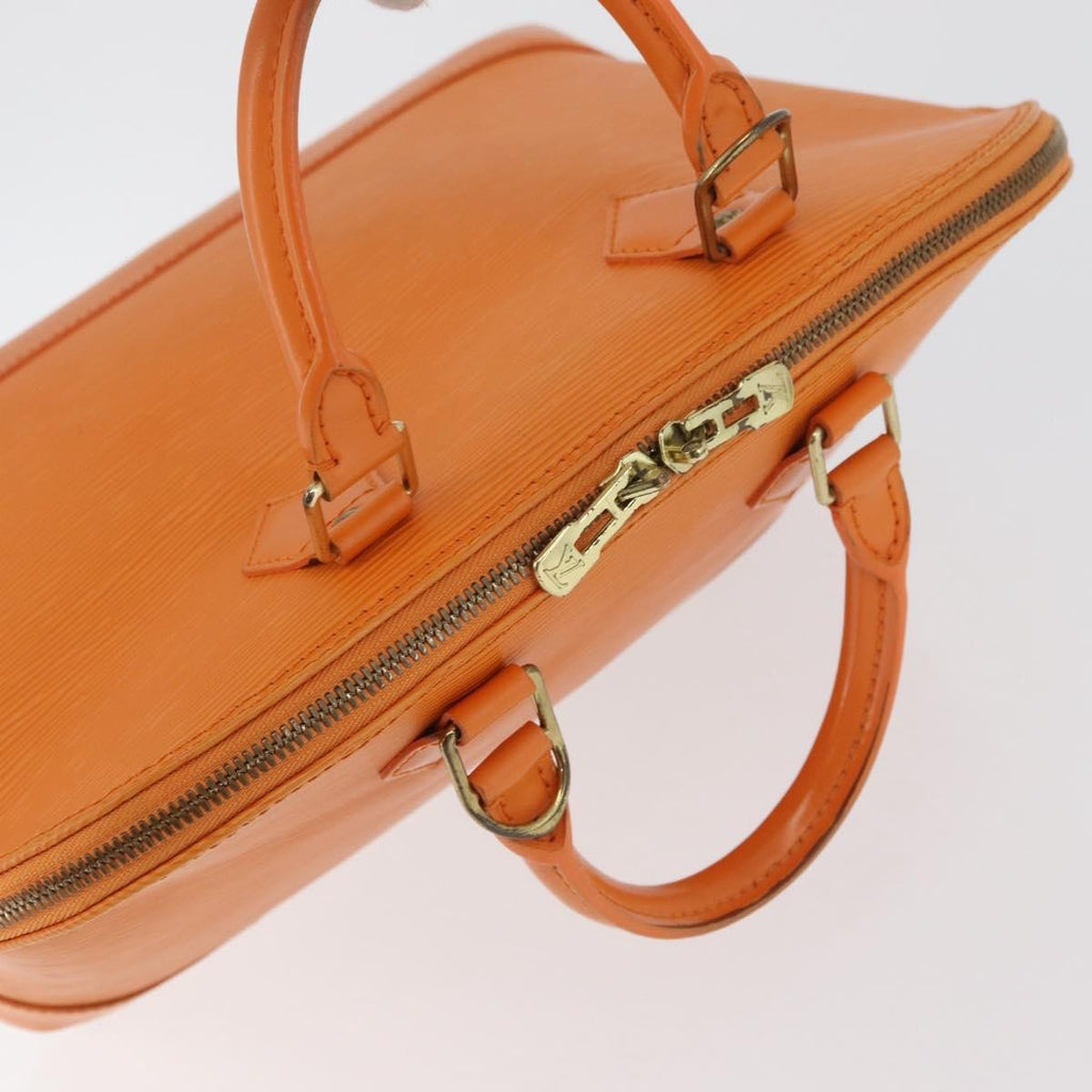 Louis Vuitton Alma Handbag Epi Leather Orange Leather Handbag