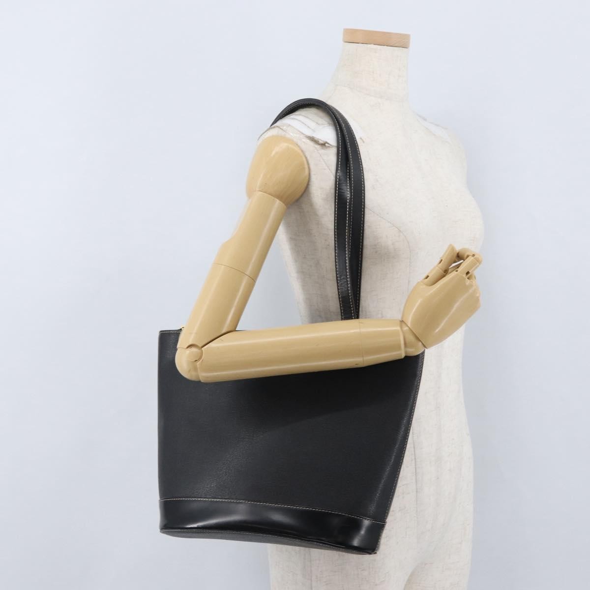 Burberry Vintage Tote Bag Leather Black Leather Tote Bag