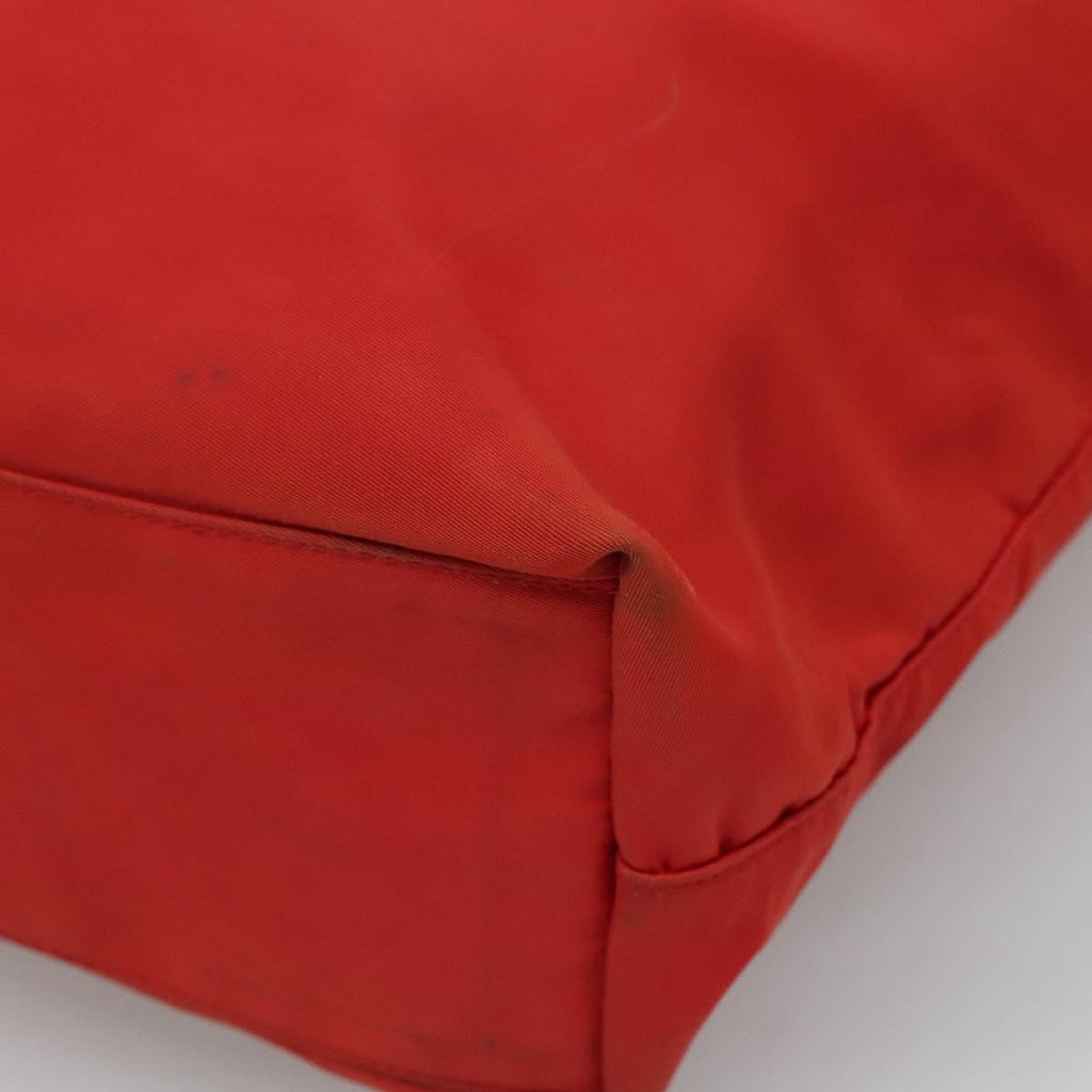 Prada Vintage Zip Tote Tessuto Red Nylon Tote Bag Bag