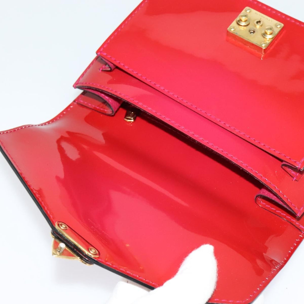 Louis Vuitton Monceau Handbag Vernis Red Patent_Leather Handbag
