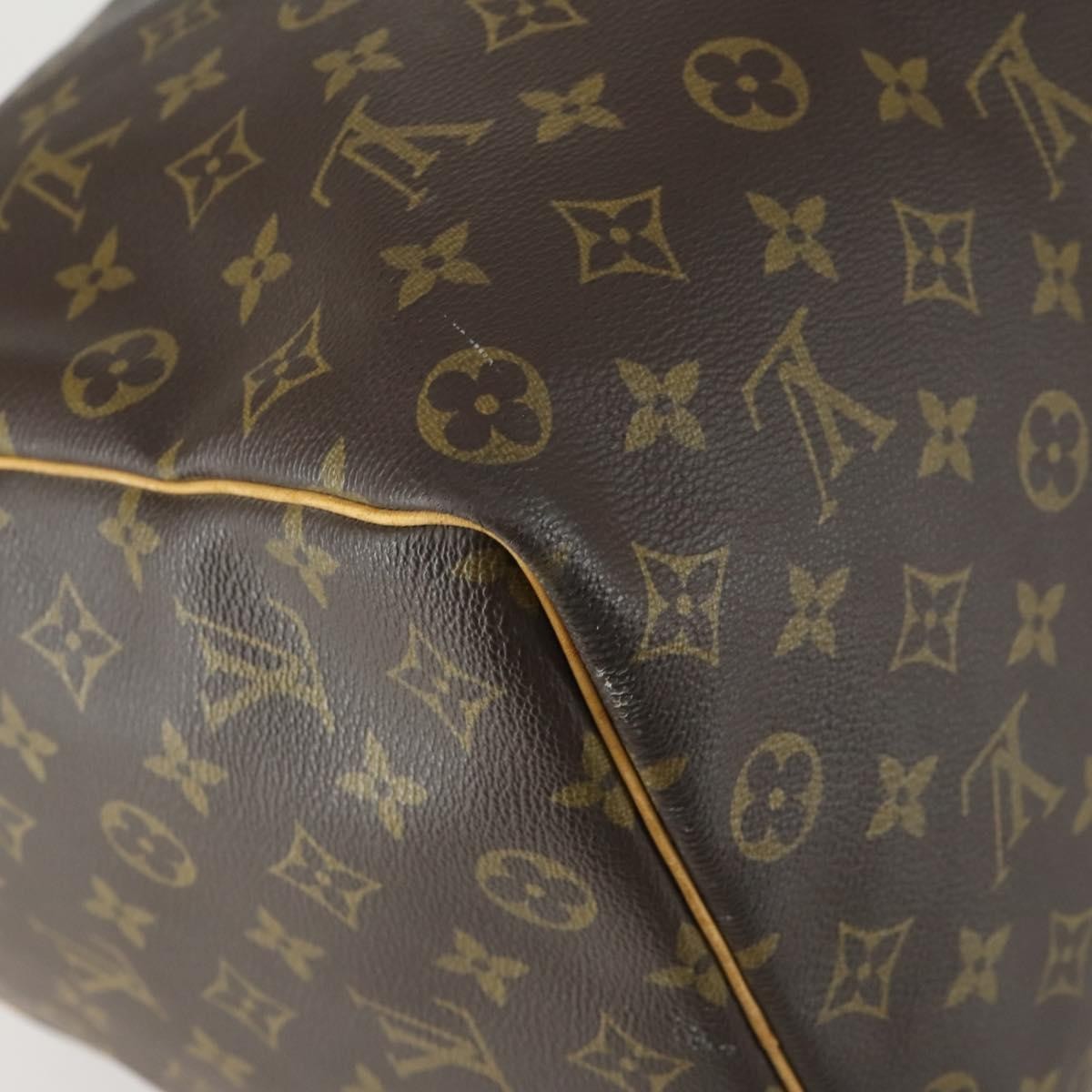 Louis Vuitton Keepall Bag Monogram Canvas Brown Canvas Travel Bag