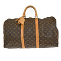 Louis Vuitton Keepall Bag Monogram Canvas Brown Canvas Travel Bag