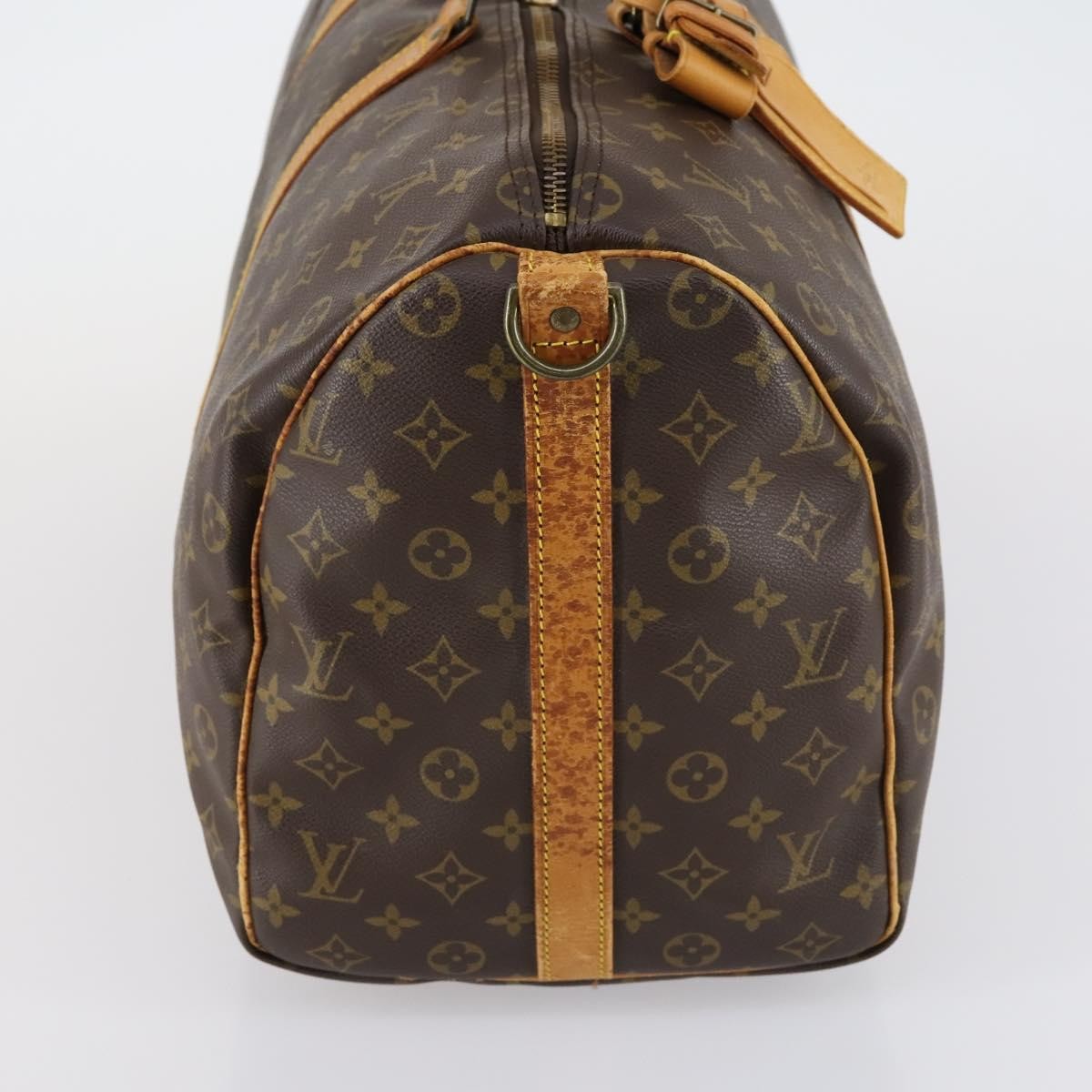 Louis Vuitton Keepall Bandouliere Bag Monogram Canvas Brown Canvas Travel Bag