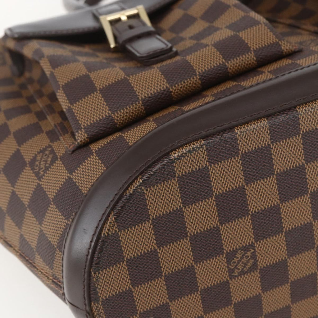 Louis Vuitton Manosque Handbag Damier Brown Canvas Tote Bag