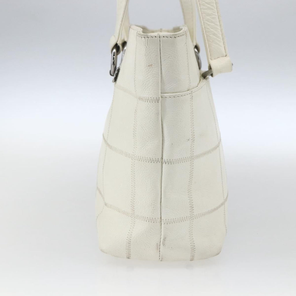 Chanel Square Stitch Tote Quilted Leather White Leather Tote Bag Bag