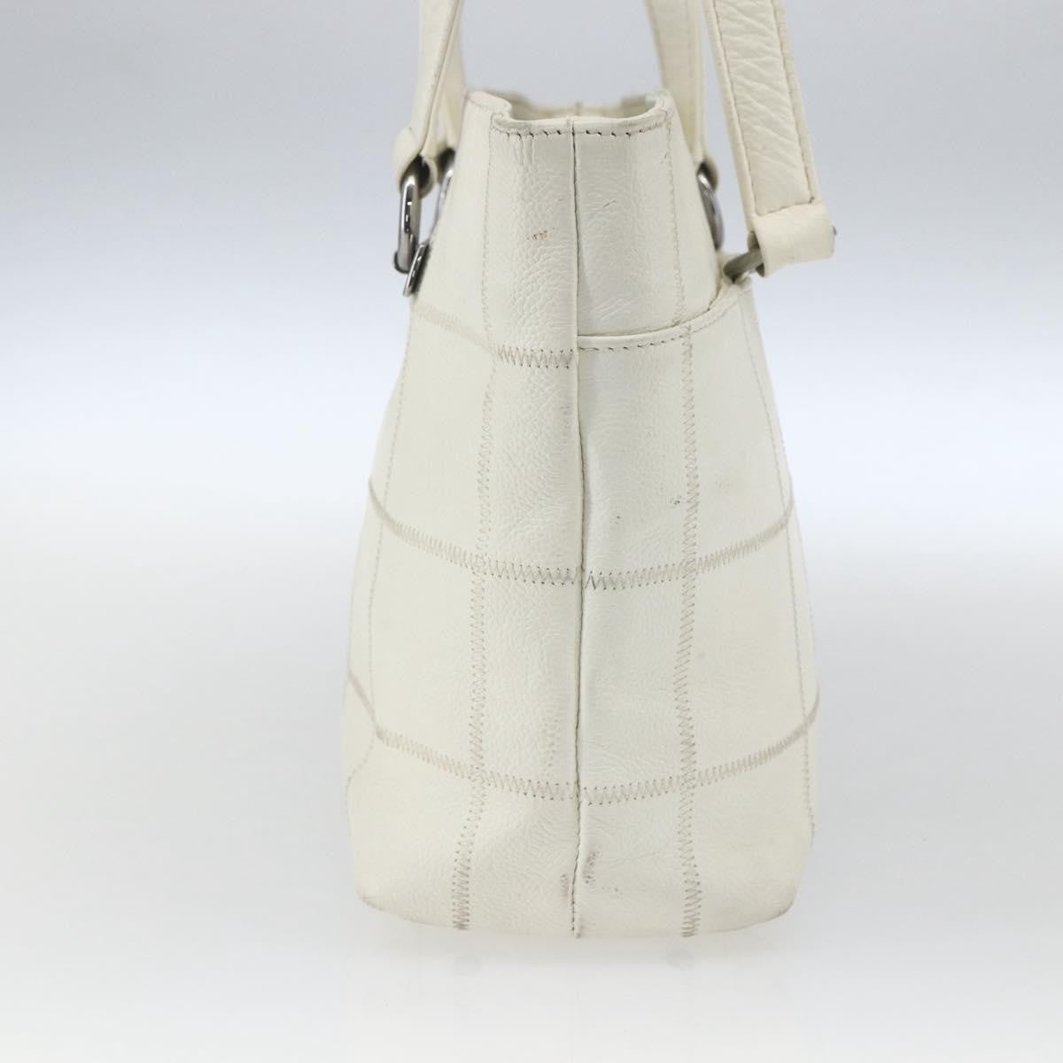 Chanel Square Stitch Tote Quilted Leather White Leather Tote Bag Bag