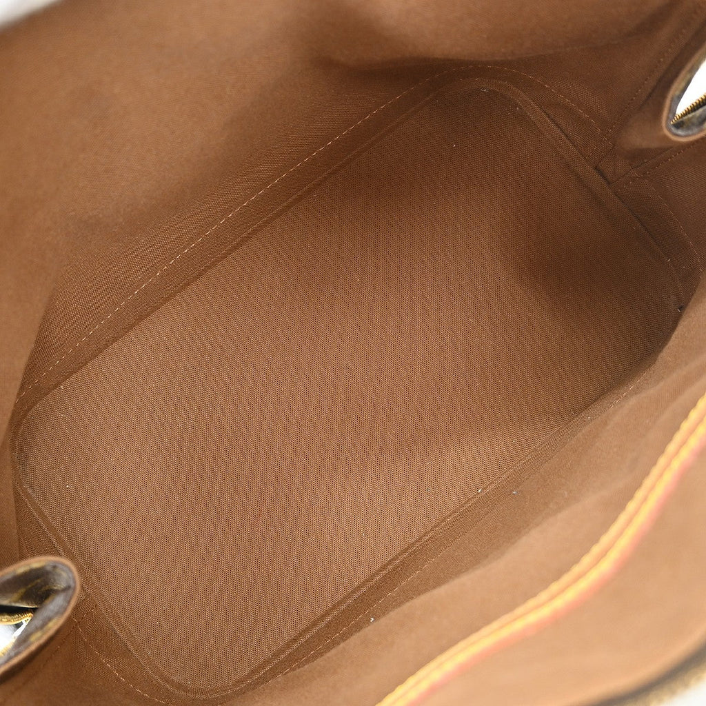 Louis Vuitton Alma Handbag Monogram Canvas Brown Canvas Handbag