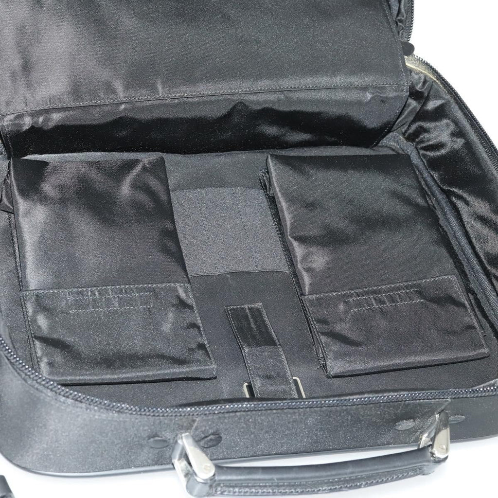 Prada Convertible Front Pocket Briefcase Tessuto With Saffiano Leather Black Nylon Briefcase Bag