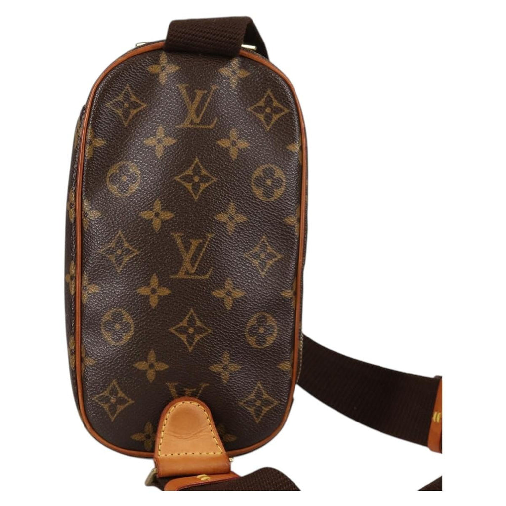 Louis Vuitton Pochette Gange Monogram Canvas Brown Canvas Bag