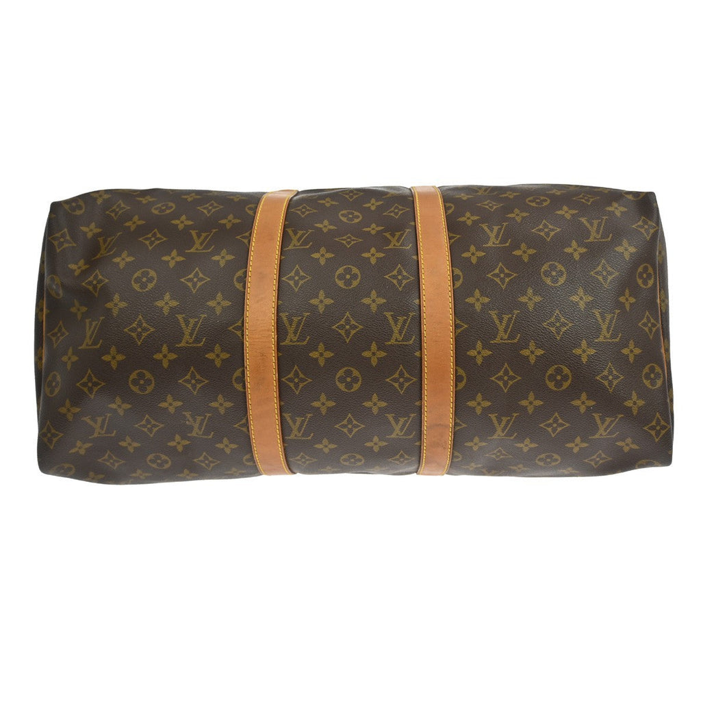 Louis Vuitton Keepall Bag Monogram Canvas Brown Canvas Travel Bag