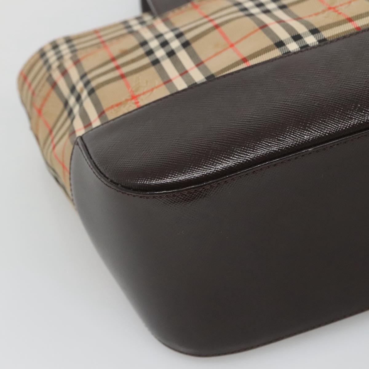Burberry Nova Check Handbag Nova Check Canvas And Leather Beige Canvas Handbag