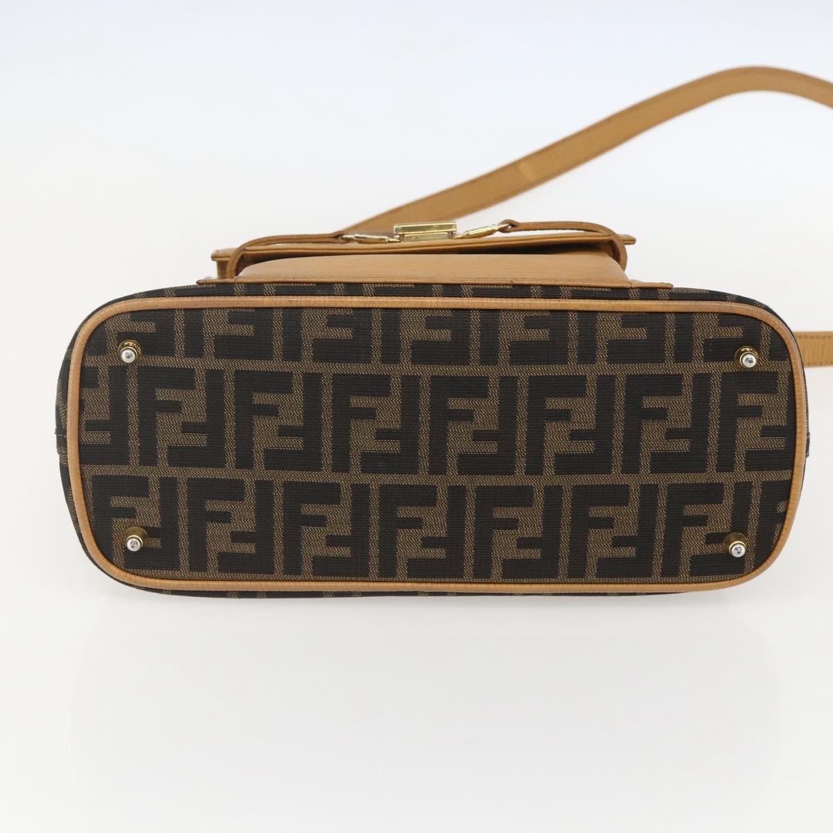 Fendi Vintage Zucca Handbag Zucca Brown Canvas Handbag