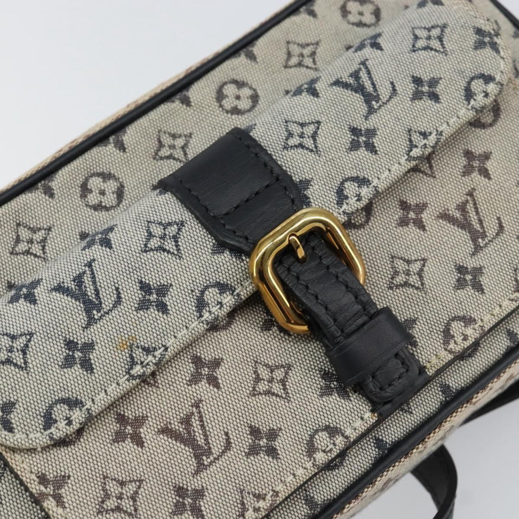 Louis Vuitton Juliette Crossbody Bag Mini Lin Blue Canvas Shoulder Bag