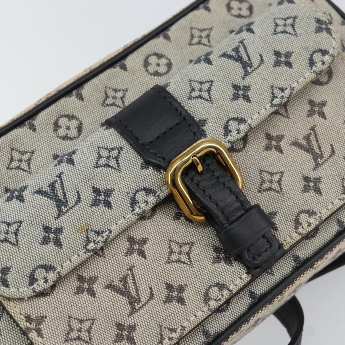 Louis Vuitton Juliette Crossbody Bag Mini Lin Blue Canvas Shoulder Bag