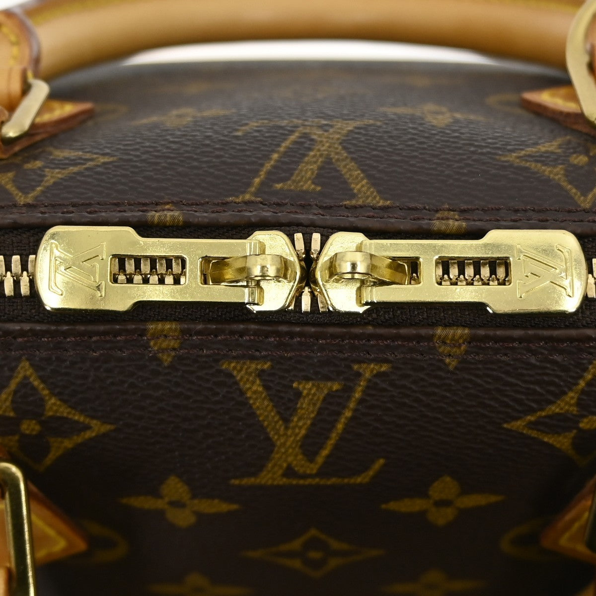 Louis Vuitton Alma Handbag Monogram Canvas Brown Canvas Handbag
