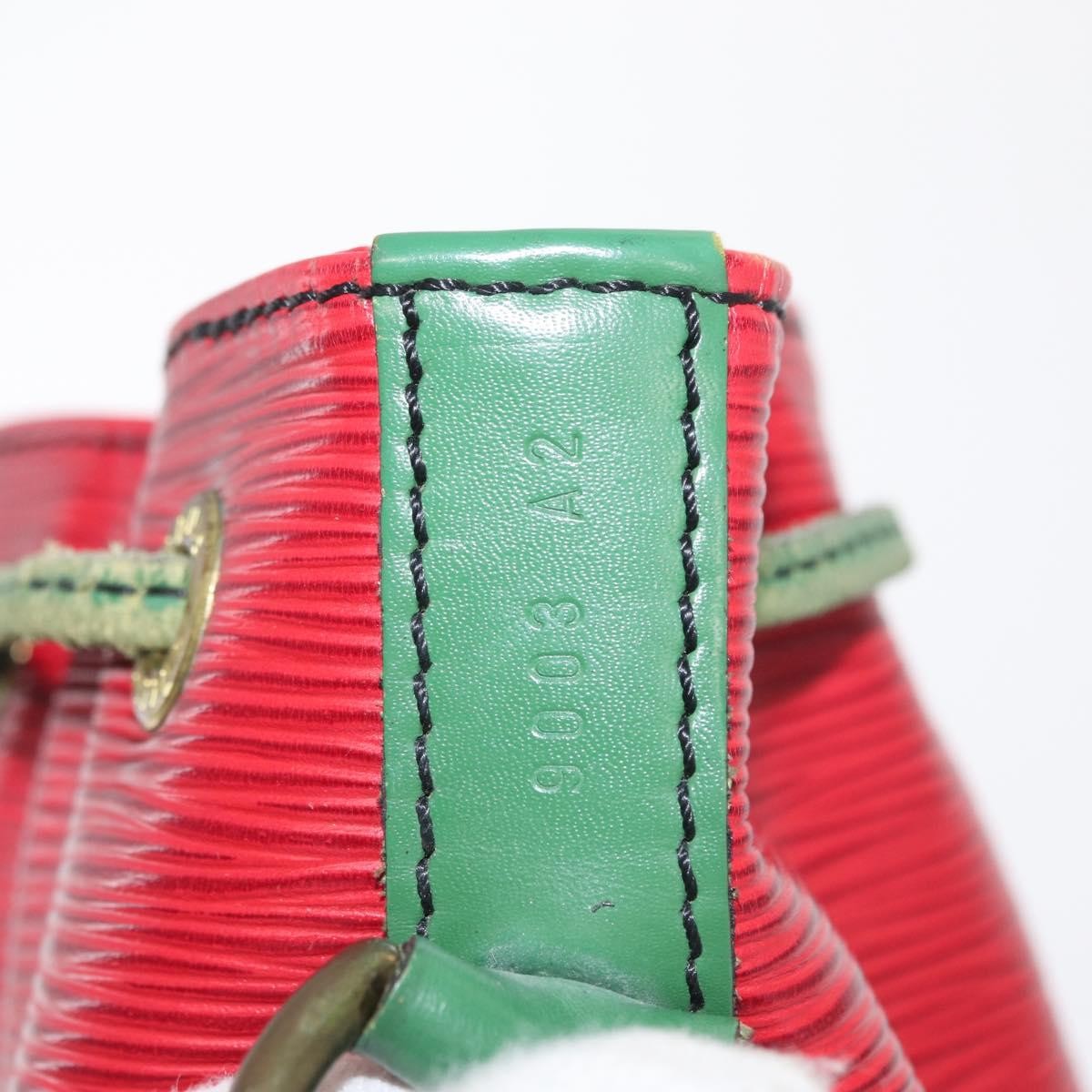 Louis Vuitton Bicolor Petit Noe Handbag Epi Leather Green Leather Shoulder Bag