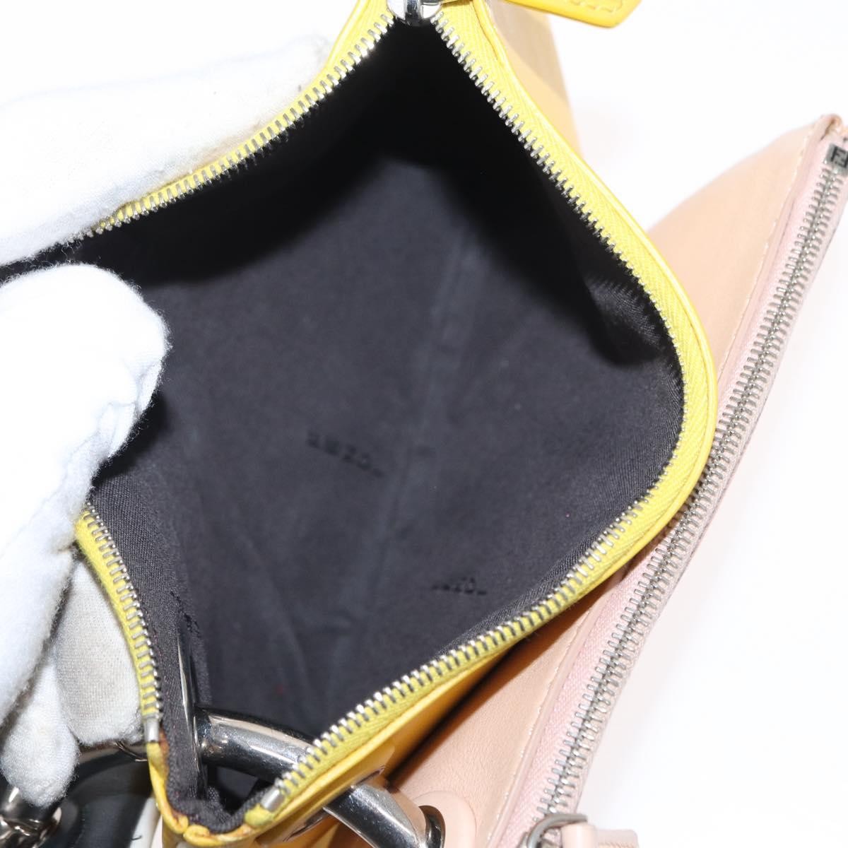 Fendi Triplette Pouch Set Calfskin Multicolour Leather Clutche & Pouche Bag