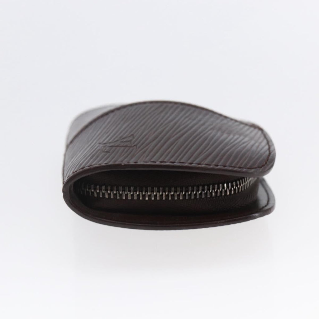 Louis Vuitton Demi Lune Coin Purse Epi Leather Brown Leather Wallets Accessory