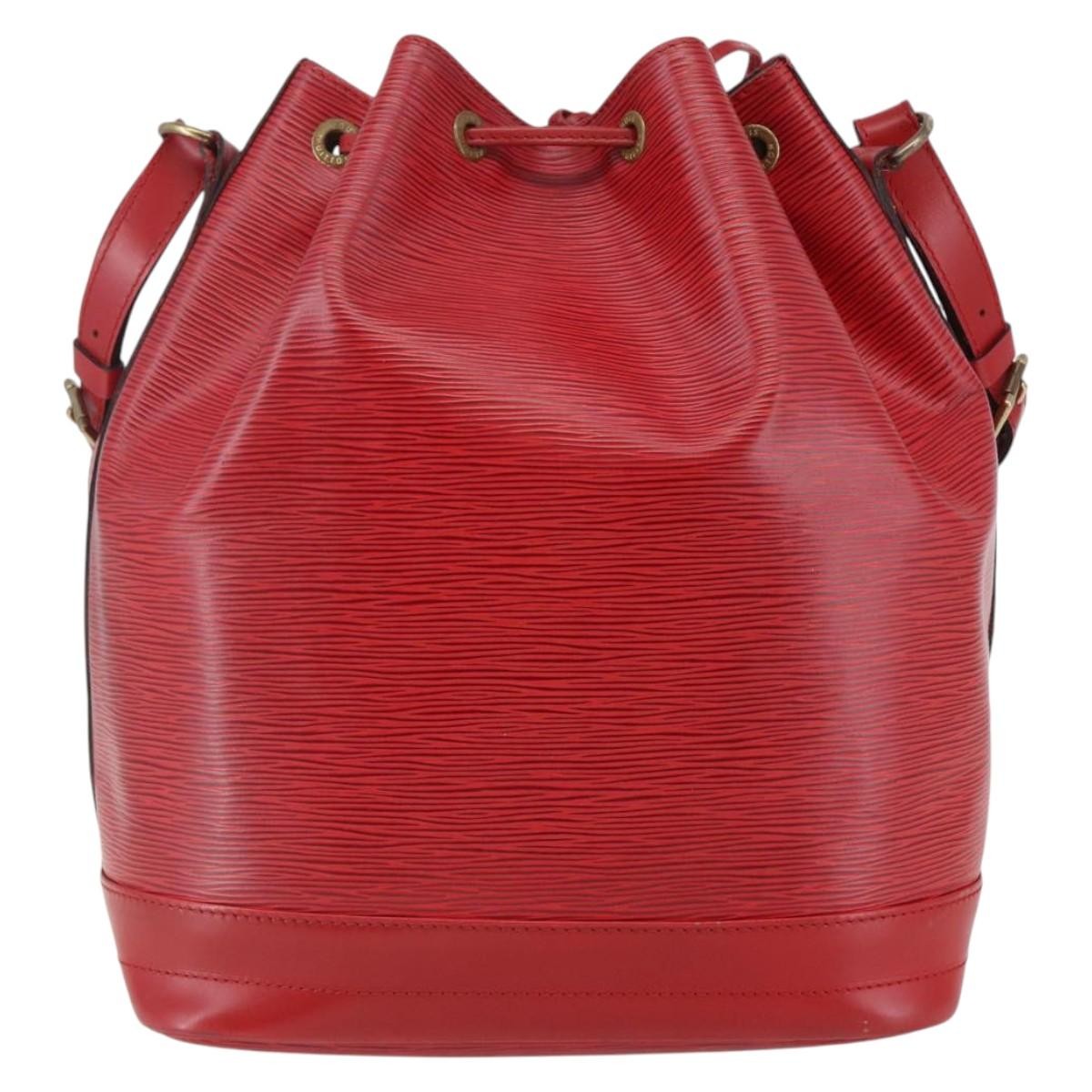 Louis Vuitton Noe Handbag Epi Leather Red Leather Shoulder Bag