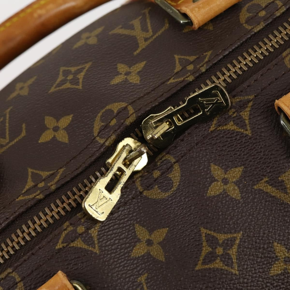 Louis Vuitton Keepall Bag Monogram Canvas Brown Canvas Travel Bag
