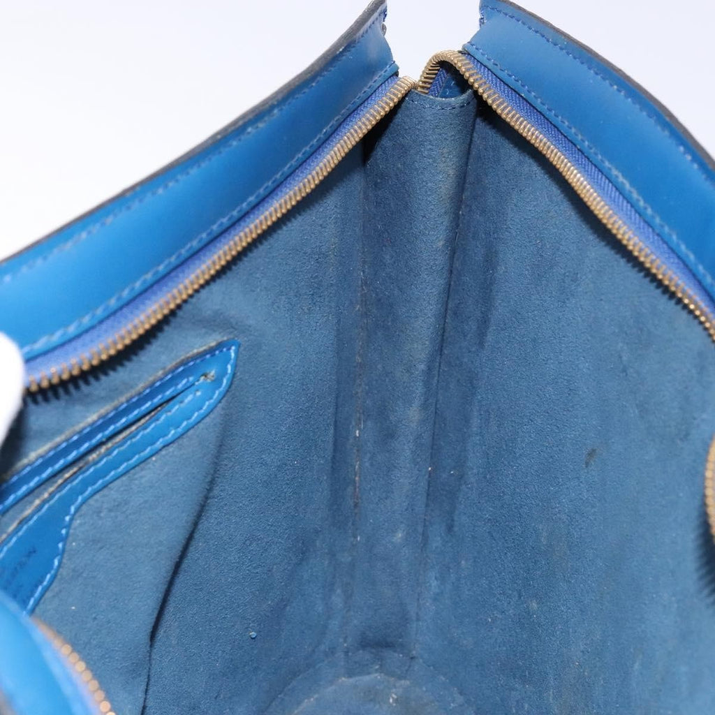 Louis Vuitton Saint Jacques Handbag Epi Leather Blue Leather Shoulder Bag