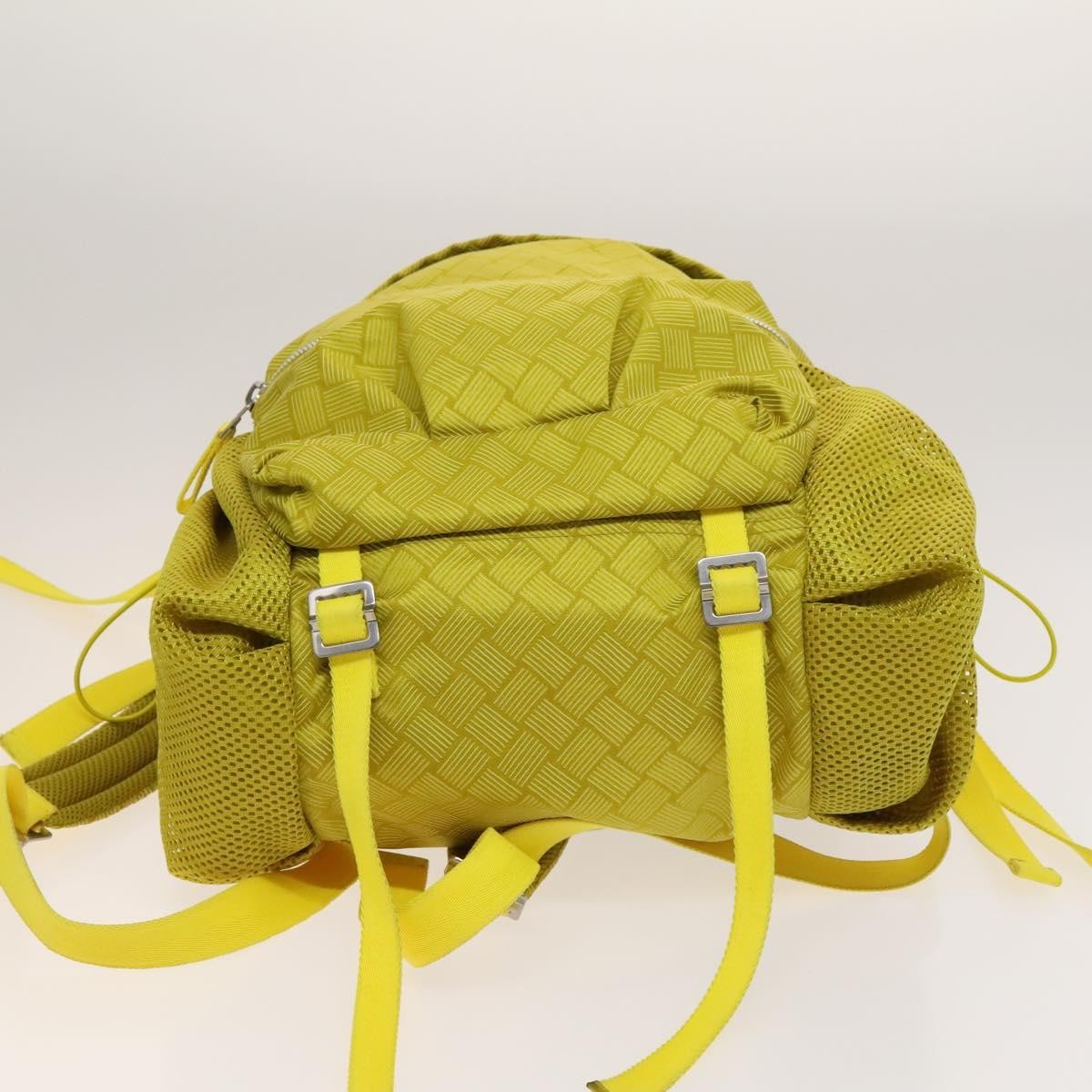 Bottega Veneta Vintage Backpack Nylon Yellow Nylon Backpack Bag