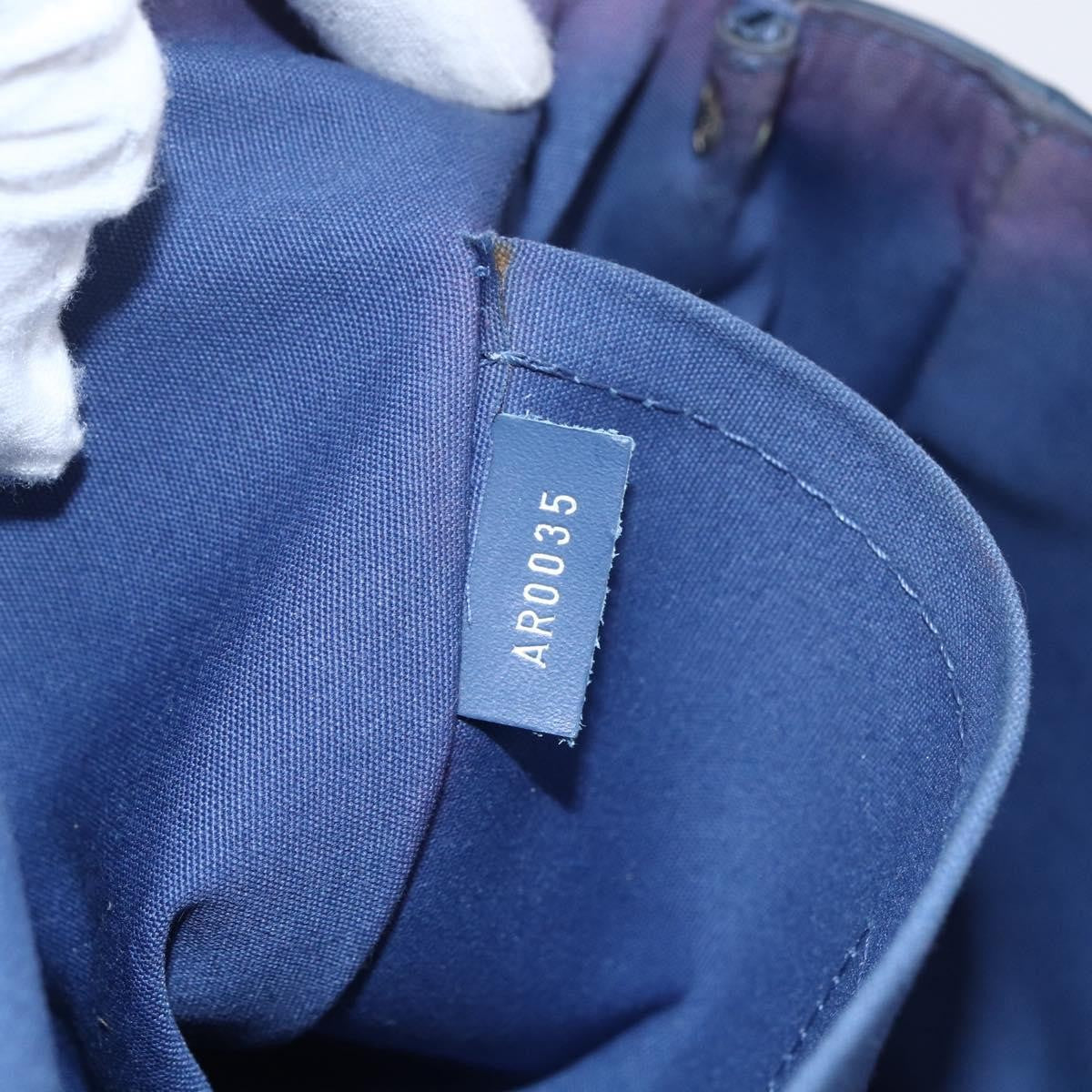 Louis Vuitton Segur Handbag Epi Leather Blue Leather Handbag