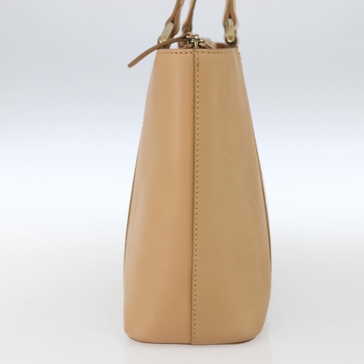 Burberry Vintage Handbag Leather Beige Leather Handbag