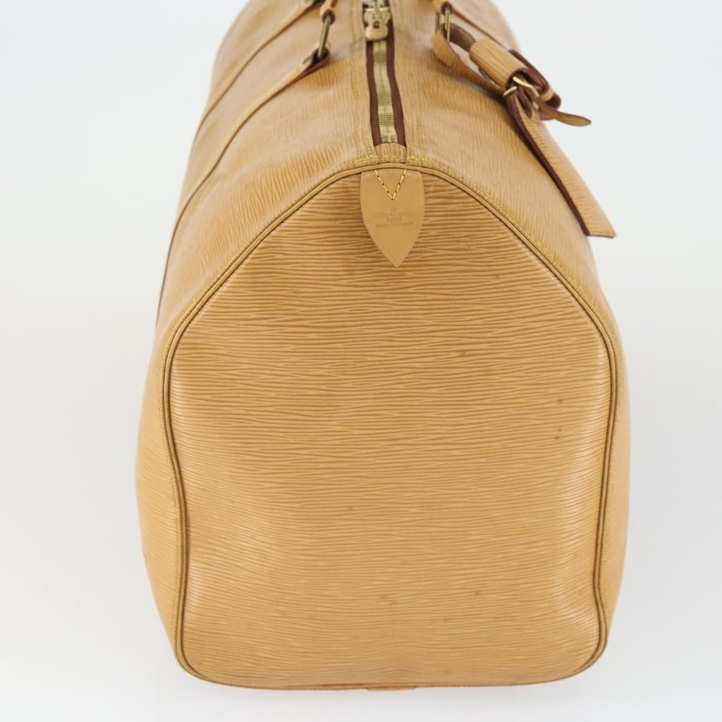 Louis Vuitton Keepall Bag Epi Leather Beige Leather Travel Bag