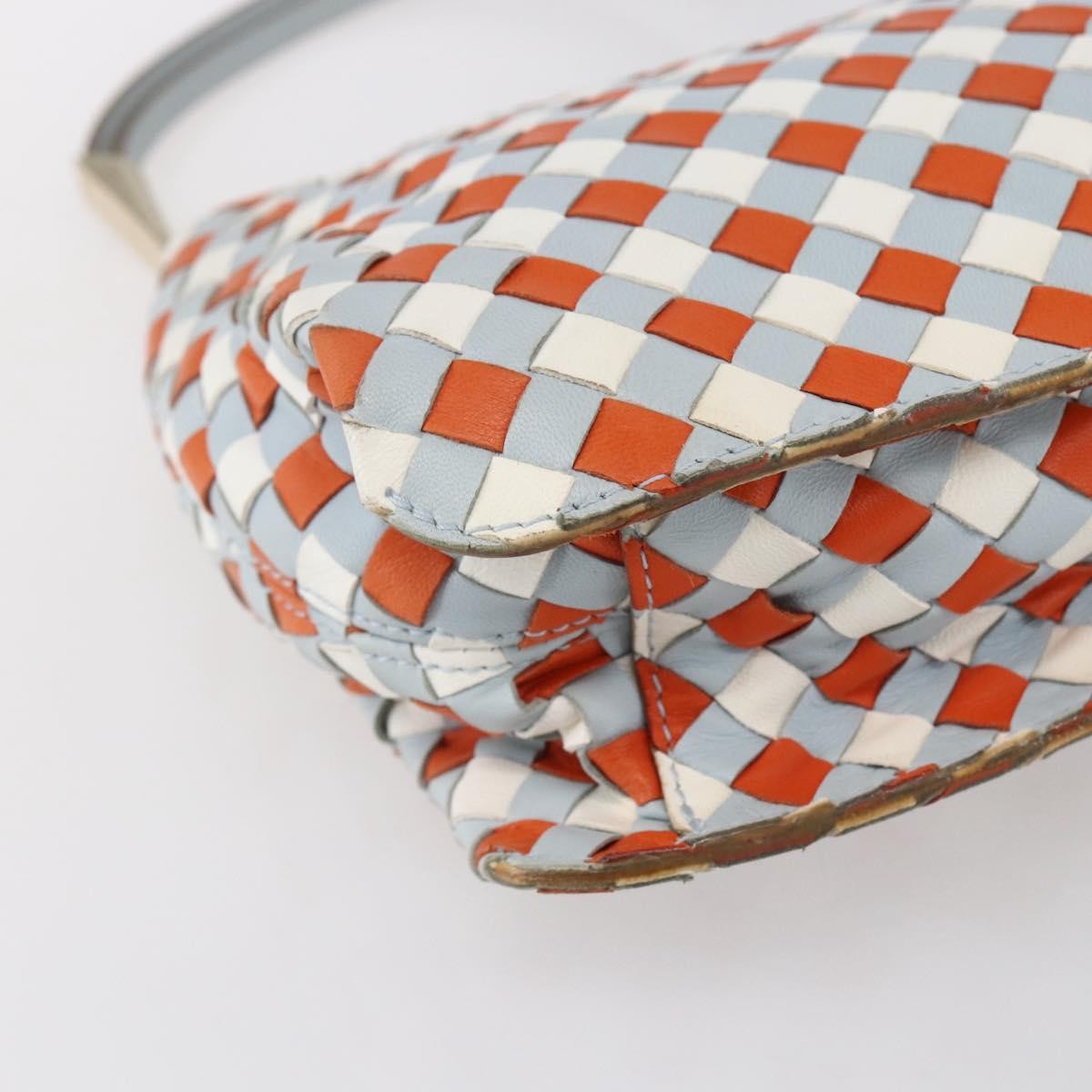 Bottega Veneta Vintage Shoulder Bag Intrecciato Leather Multicolour Leather Shoulder Bag Bag