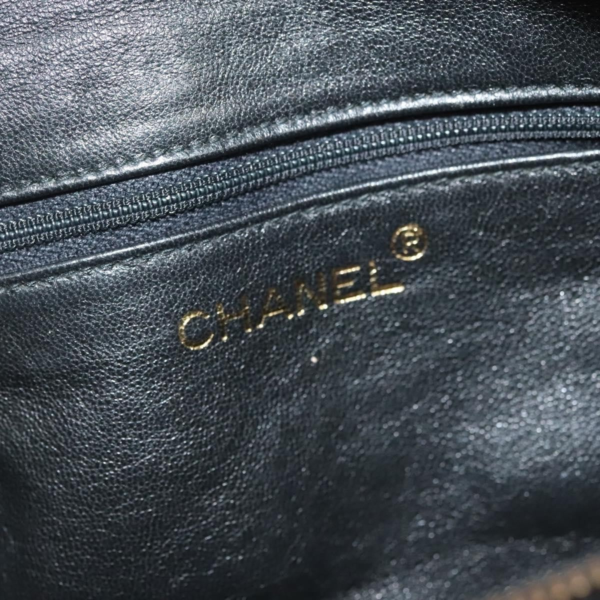 Chanel Vintage Zip Belt Bag Quilted Caviar Black Leather Clutche & Pouche Bag