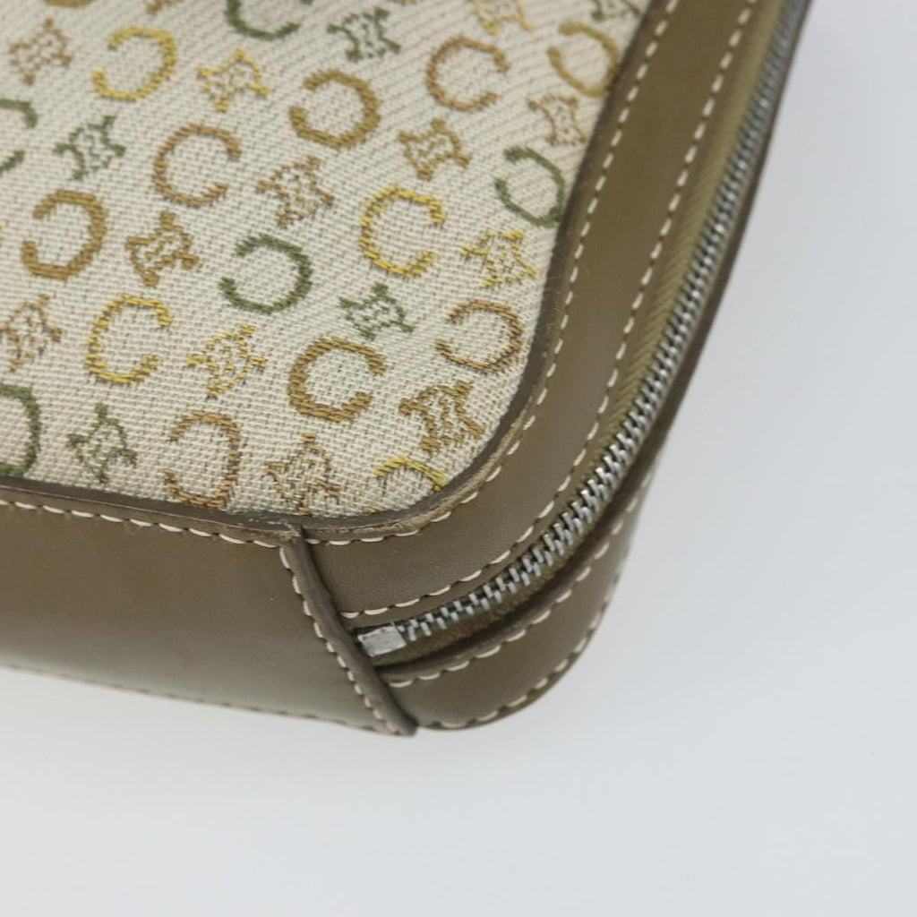 Celine C Macadam Shoulder Bag Canvas Khaki Canvas Shoulder Bag Bag