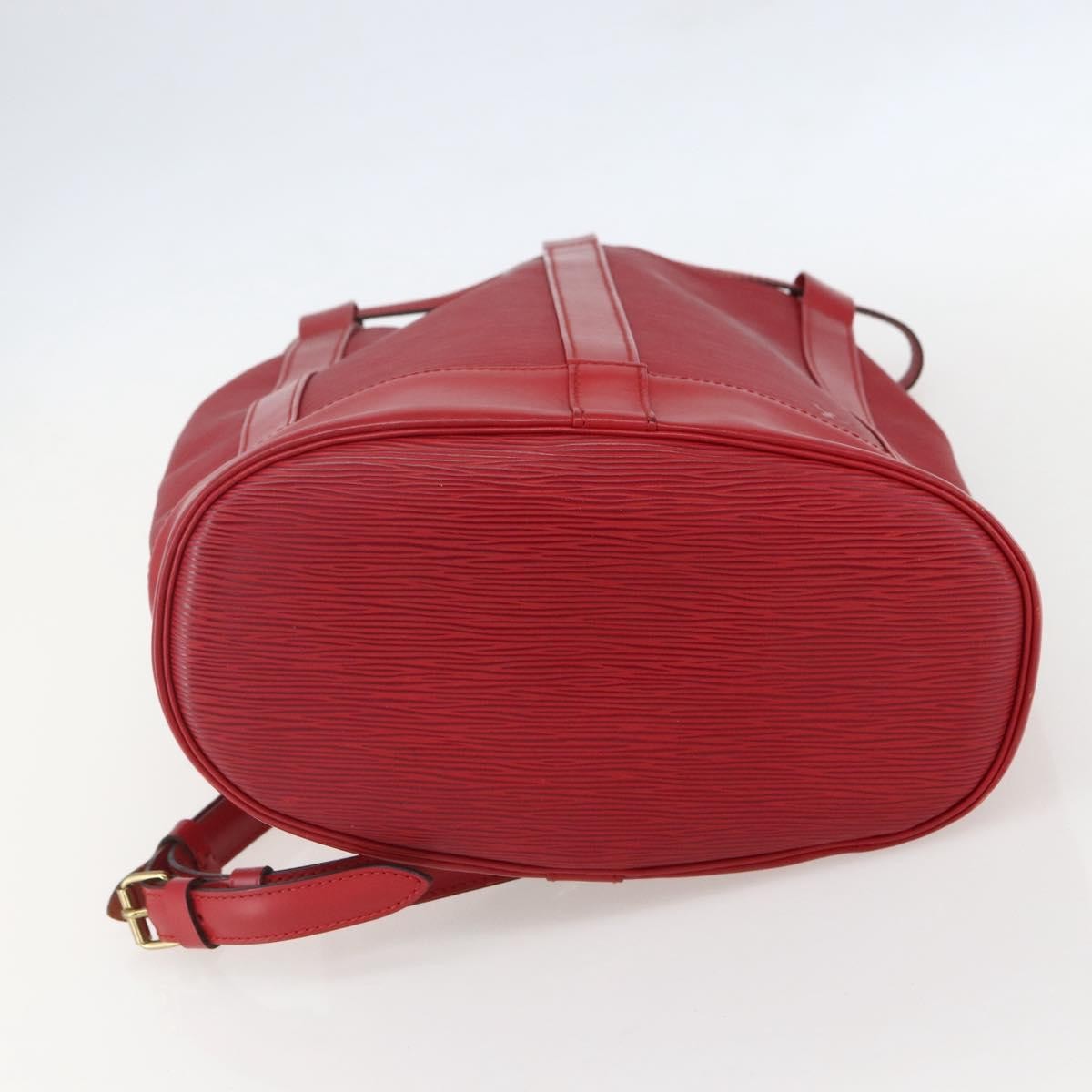 Louis Vuitton Randonnee Backpack Epi Leather Red Leather Shoulder Bag