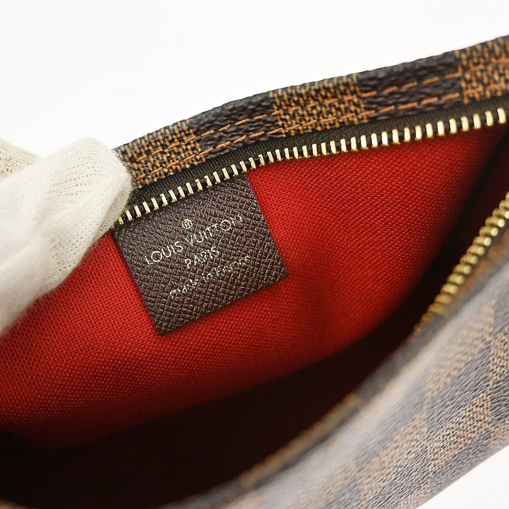 Louis Vuitton Trousse Make Up Bag Damier Canvas Brown Canvas Clutche & Pouche Bag