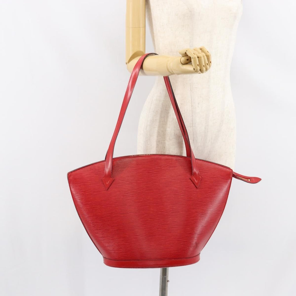 Louis Vuitton Saint Jacques Handbag Epi Leather Red Leather Shoulder Bag