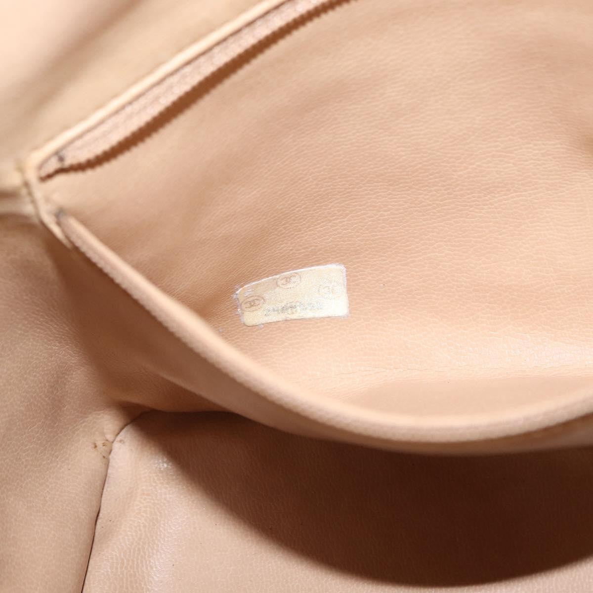 Chanel Gabrielle Drawstring Bag Quilted Calfskin Beige Leather Shoulder Bag Bag