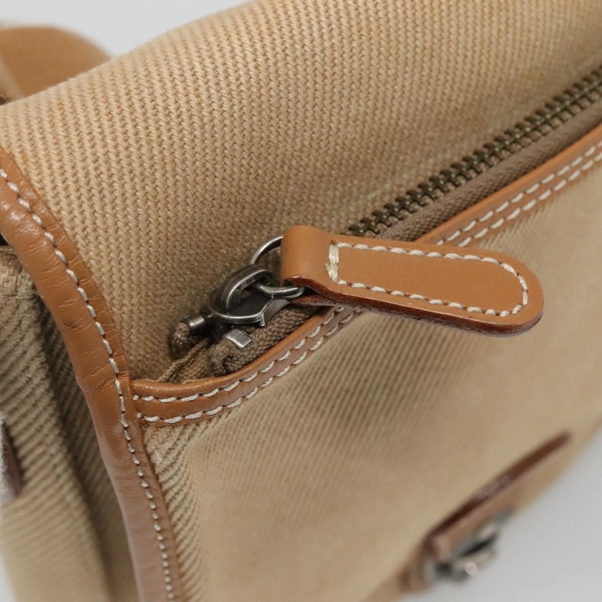 Burberry Blue Label Shoulder Bag Canvas Beige Canvas Shoulder Bag